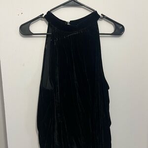 Black Velvet Halter top